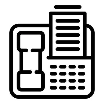 Fax ink icon outline vector. Toner cartridge Stock Illustration