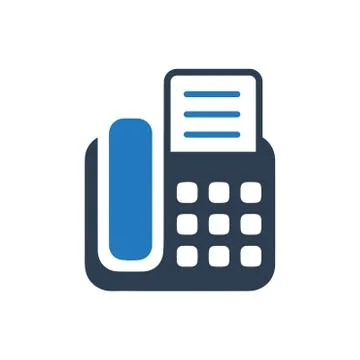 Fax Machine Icon Stock Illustration