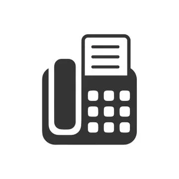 Fax Machine Icon Stock Illustration