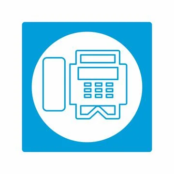 Fax Machine - White Moon Styl... Stock Illustration