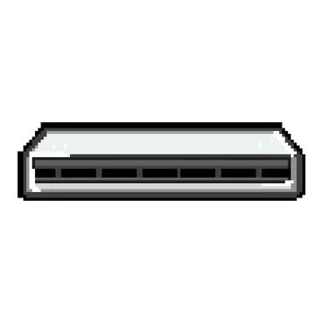 Fax scanner document pixel art vector illustration イラスト素材