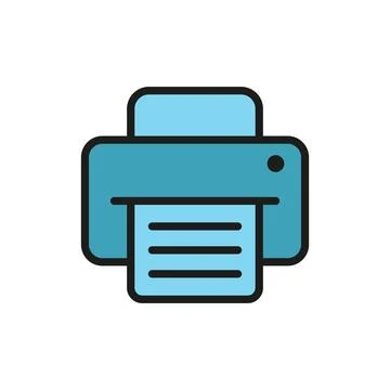 Fax stationary icon vector design templates simple and modern Stock Illustration