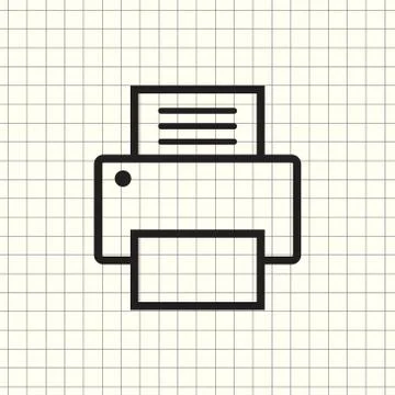 Fax, web icon. vector design Illustrazione stock