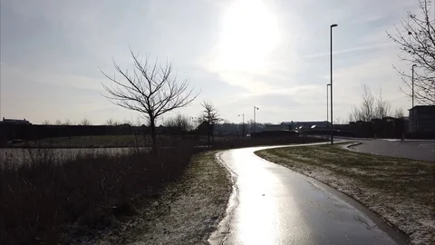 FB - Frozen Path 4K Video stock 102290514