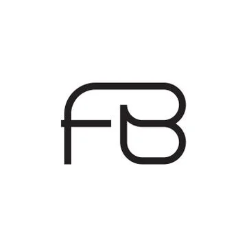 Fb initial letter vector logo icon Stock Illustration