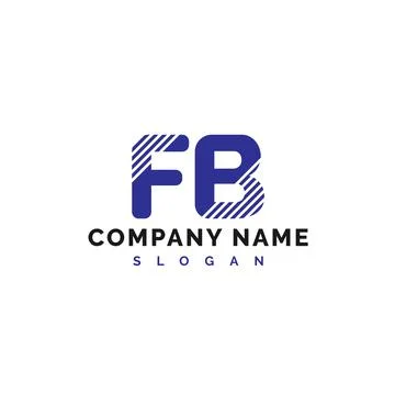FB Letter Logo Design. FB letter logo Vector Illustration - Vector Stock Illustration