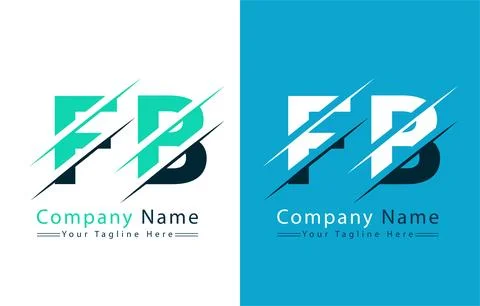 FB Letter Logo Vector Design Concept Elements Stock Illustration