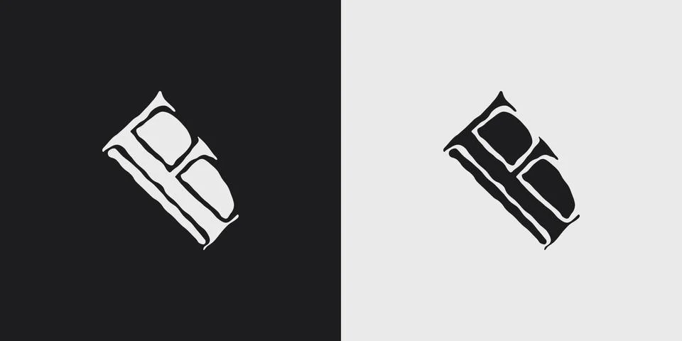 FB logo, monogram, vector Stock Illustration