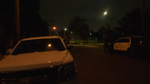 FBI car on scene of crime raid Stock Footage 171781559