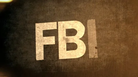 FBI CIA NSA Text Animation Graphic Title Stock Footage 9882553