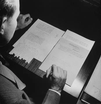 FBI Decoding a Message, Washington, District of Columbia, USA Stock Photos