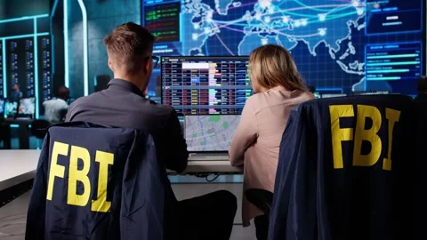 FBI Meeting In Office. Agents Looking For Evidence Stock Footage 317394463