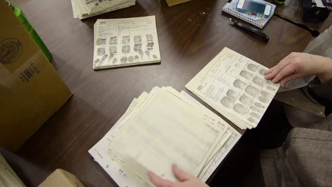 The FBI records department does away with files and increasing goes to a digital Video stock 74814510
