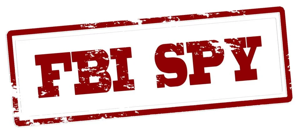 FBI spy Illustrazione stock