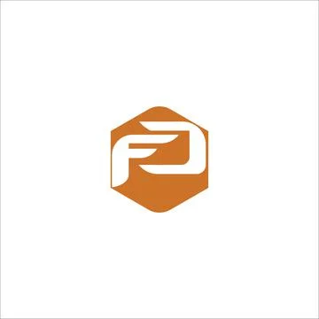 Fc and cf letter logo design template Stock Illustration