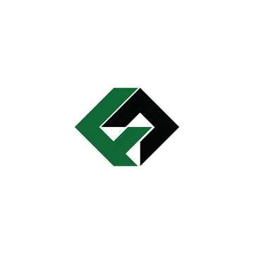 Fc and cf letter logo design template Stock Illustration