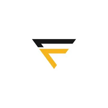 Fc and cf letter logo design template Stock Illustration