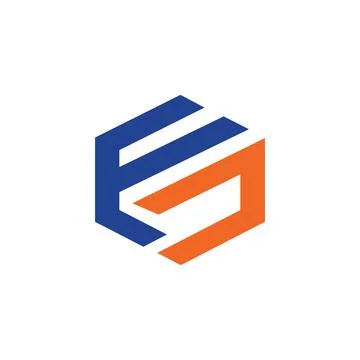 Fc and cf letter logo design template Stock Illustration