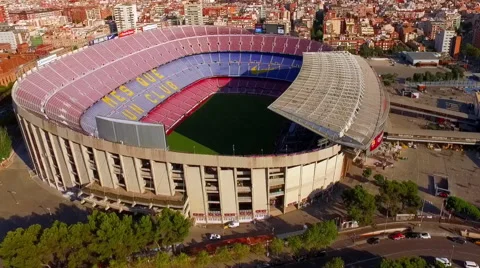 FC Barcelona stadium. General shot of the northern part of the stadium 2 動画素材 68535487