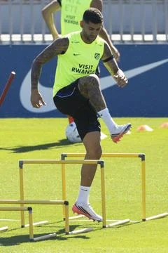 FC Barcelona training session ahead of La Liga match, Majadahonda Madrid, Spain  Stock Photos