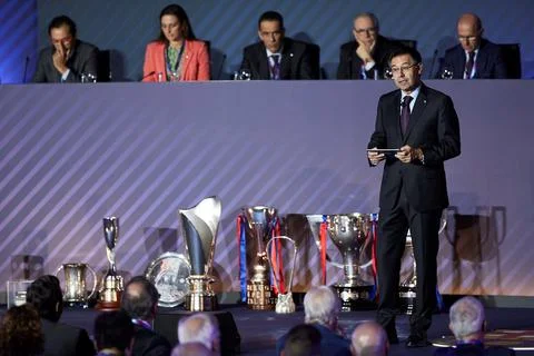 FC Barcelona's Commitment Assembly, Spain - 20 Oct 2018 Stock Photos