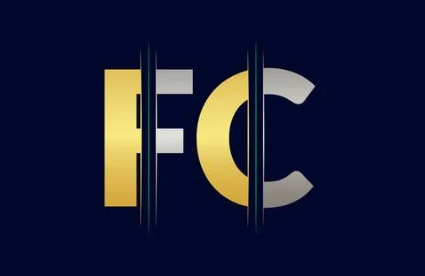 FC Letter logo design vector template. Stock Illustration