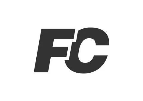 FC Techno Editable Font Logo For Corporate Branding. Bold, Futuristic Desig.. Illustrazione stock