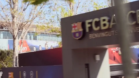 FCB Barcelona departure. Stock Footage 106751981