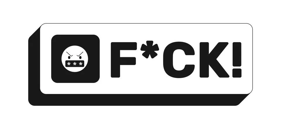 FCK rectangle UI web button Stock Illustration