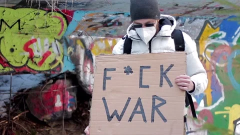 F*ck War + head move Vídeo Stock 171666452