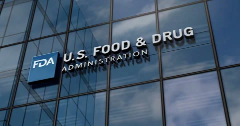 FDA Administration  glass building concept Vídeos de archivo 266881399