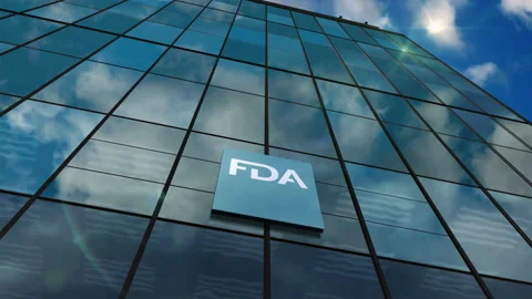 FDA Administration  glass building concept loopable Vídeos de archivo 266881640