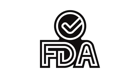 Fda approved glyph icon animation Stock Footage 326141747