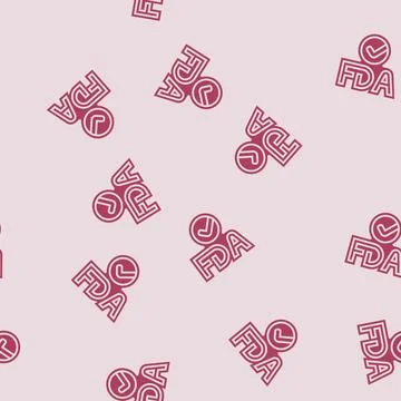 Fda approved glyph seamless pattern Stock Illustration
