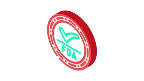 Fda approved isometric icon animation Stock Footage 327275029