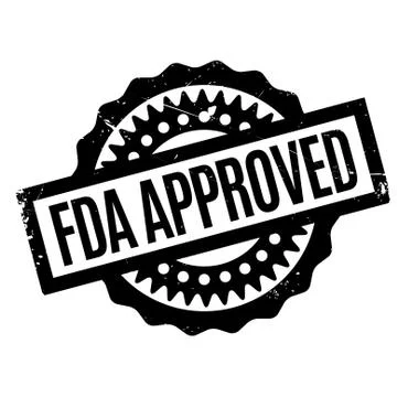 Fda Approved rubber stamp Stock Illustration