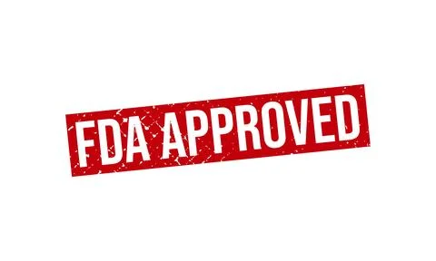 FDA Approved Rubber Stamp Seal Vector Stock Illustration