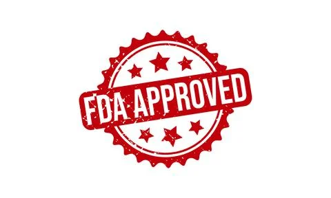FDA Approved Stamp Seal Vector Illustration Stock Illustration