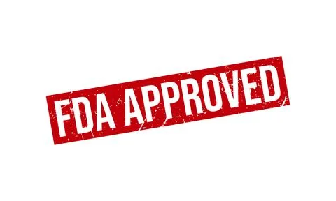 FDA Approved Stamp Seal Vector Illustration Stock Illustration