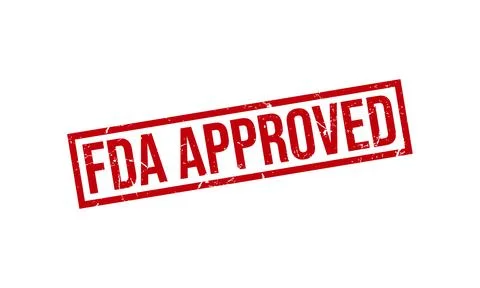 FDA Approved Stamp Seal Vector Illustration Stock Illustration