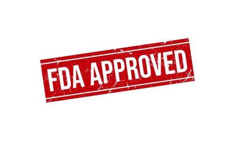 FDA Approved Stamp Seal Vector Illustration Stock Illustration