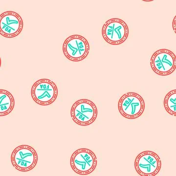 Fda approved vector seamless pattern Stock Illustration