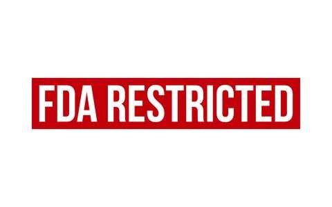 FDA Restricted Rubber Stamp Seal Vector Stock Illustration