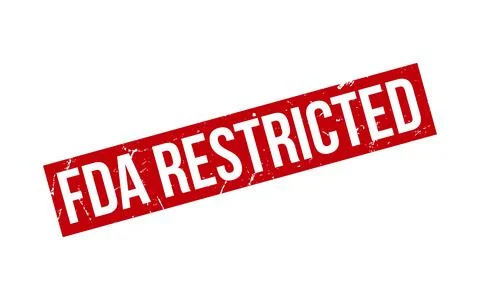 FDA Restricted Rubber Stamp Seal Vector Stock Illustration