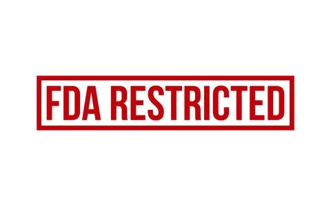 FDA Restricted Rubber Stamp Seal Vector Stock Illustration