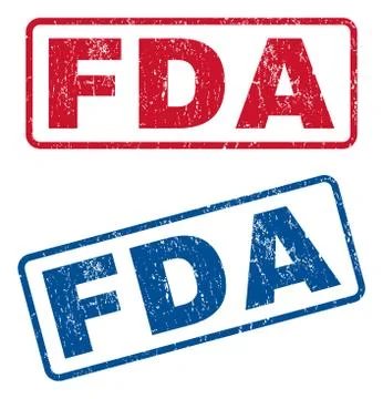 FDA Rubber Stamps Stock Illustration