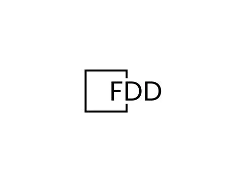 FDD letter initial logo design vector illustration Stock Illustration