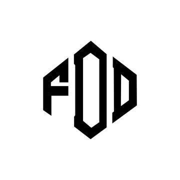 FDD letter logo design with polygon shape. FDD polygon and cube shape logo .. Stock Illustration