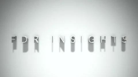 Fdr insights 3D title animation white text on a white background Stock Footage 298896301