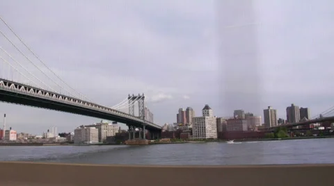 From fdr manhattan bridge brooklyn Stock Footage 160338